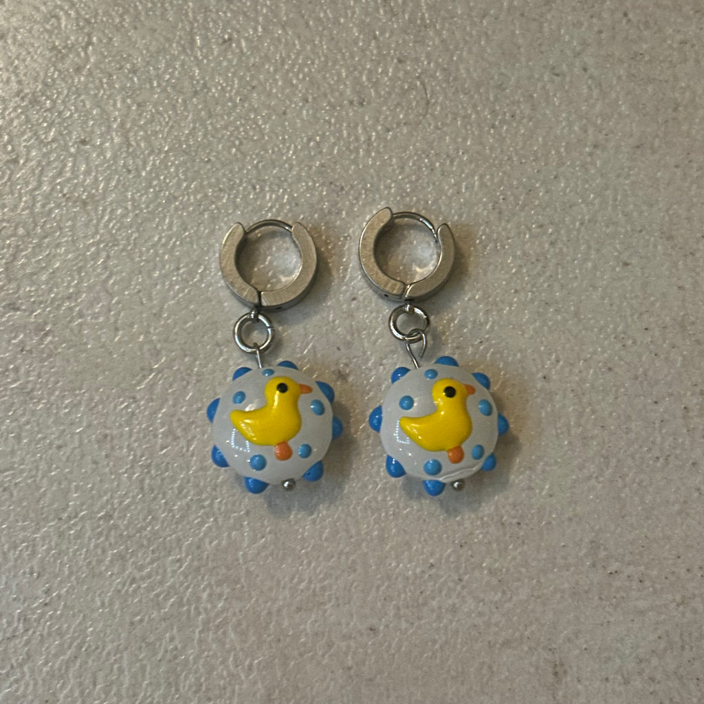 Duck earrings