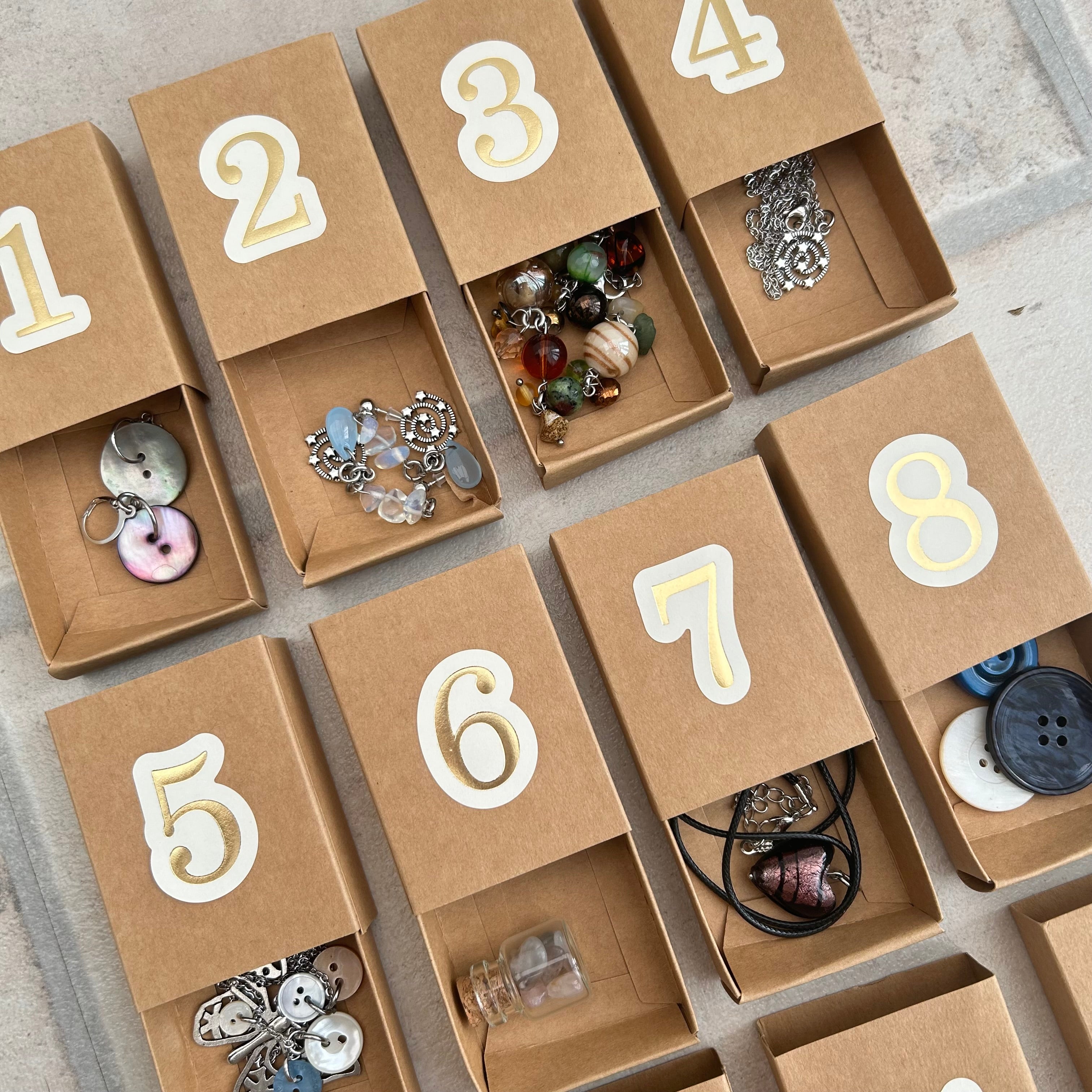 12 day advent calendar (silver tones)