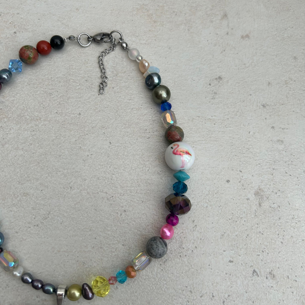 Marilyn monroe inspired beaded necklace