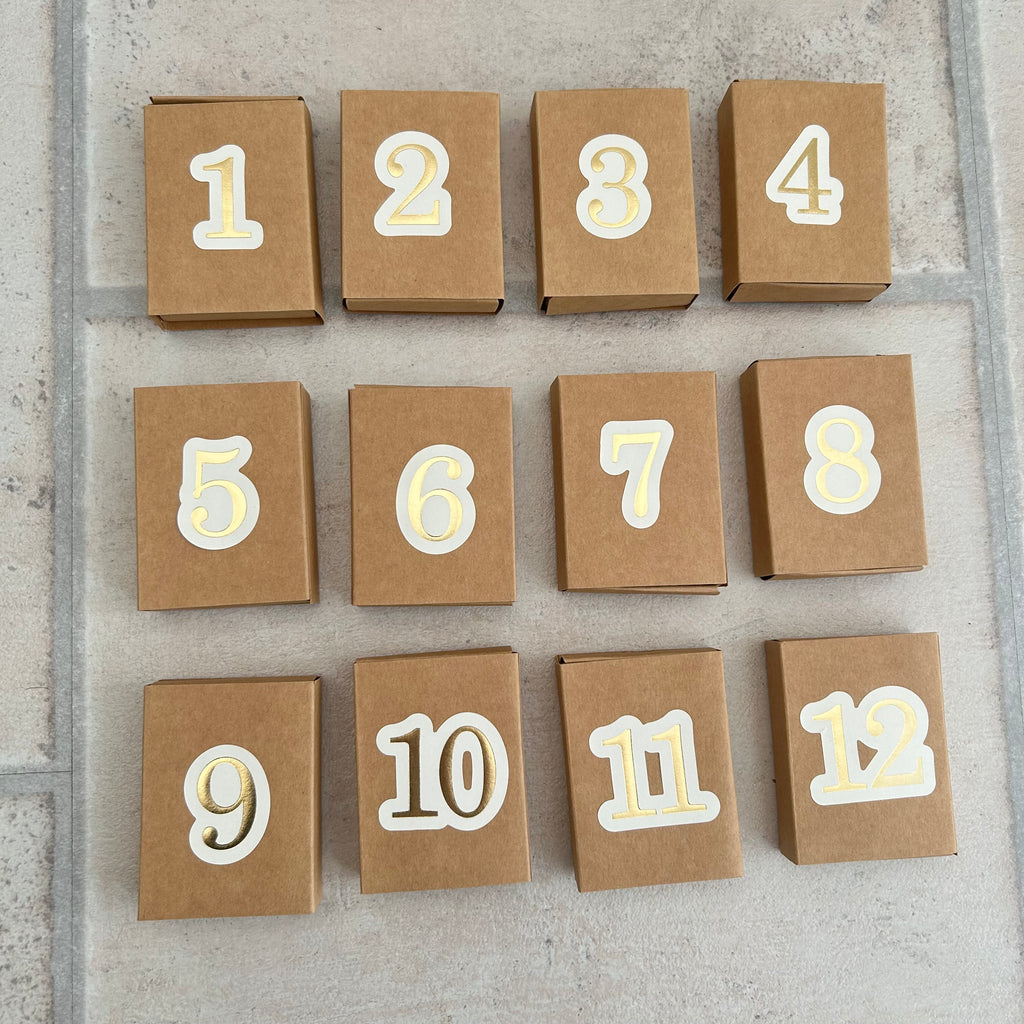 12 day advent calendar (silver tones)