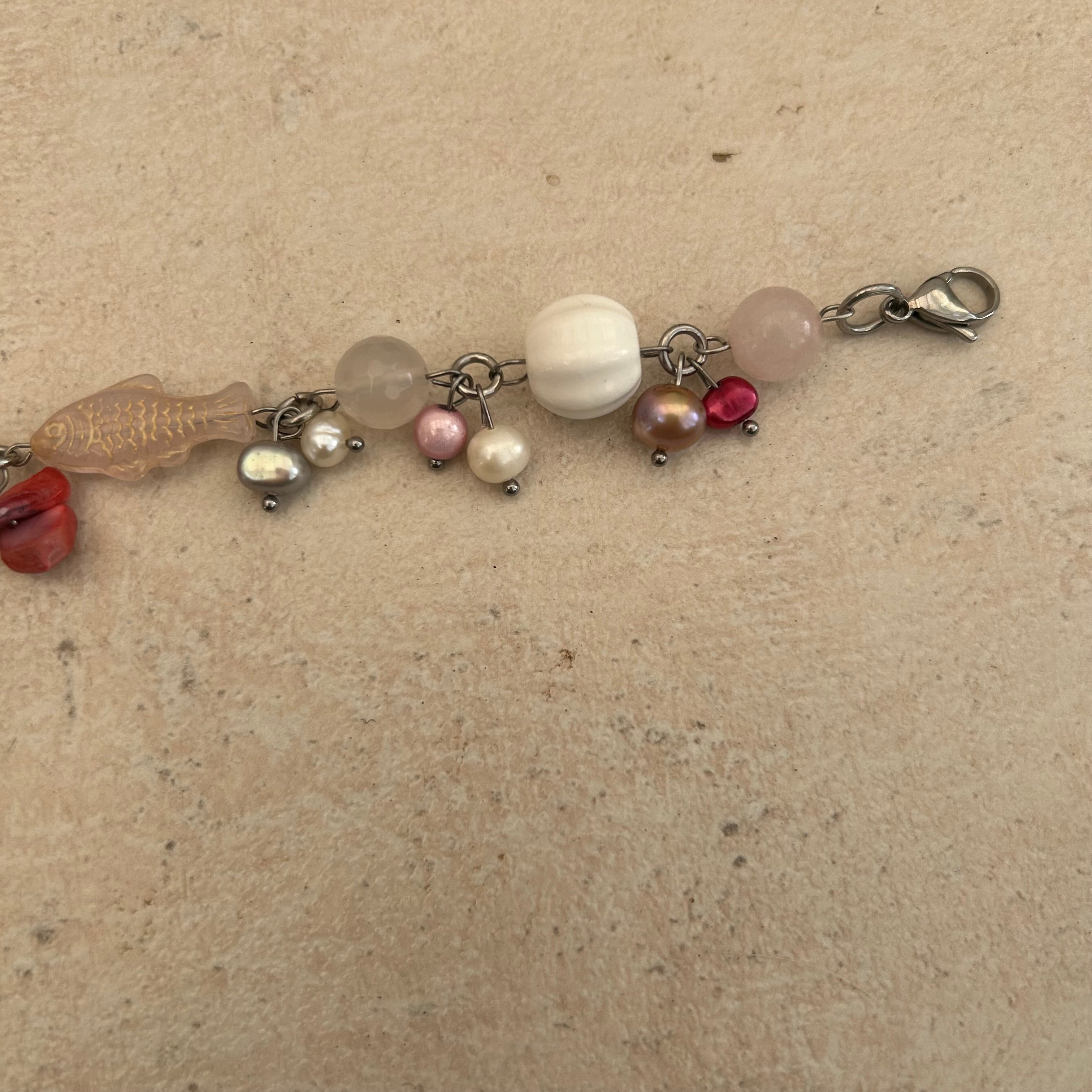 Pink salmon bracelet 2