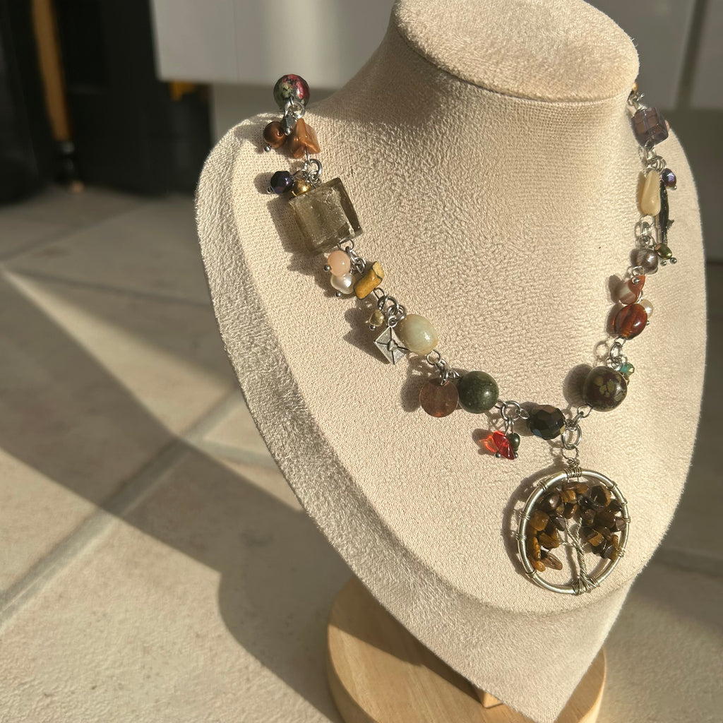 tree of life cluster necklace