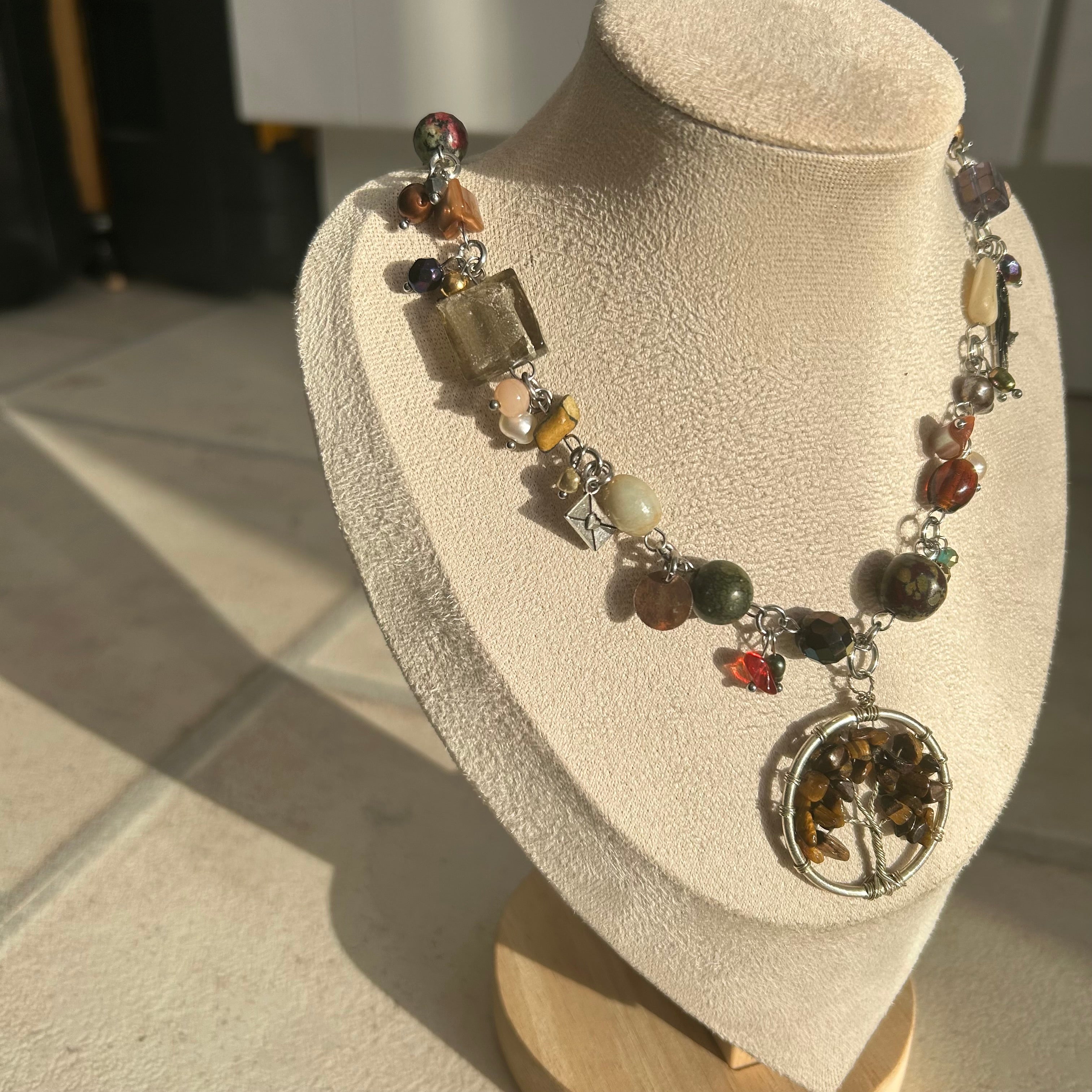 tree of life cluster necklace