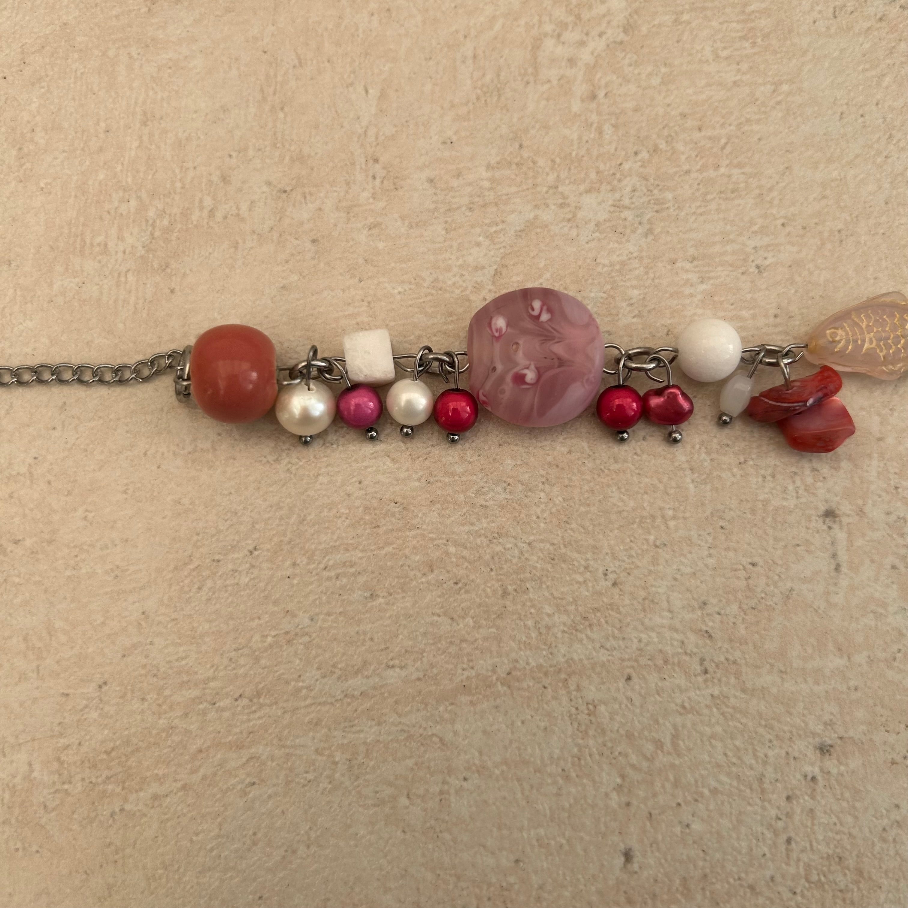 Pink salmon bracelet 2