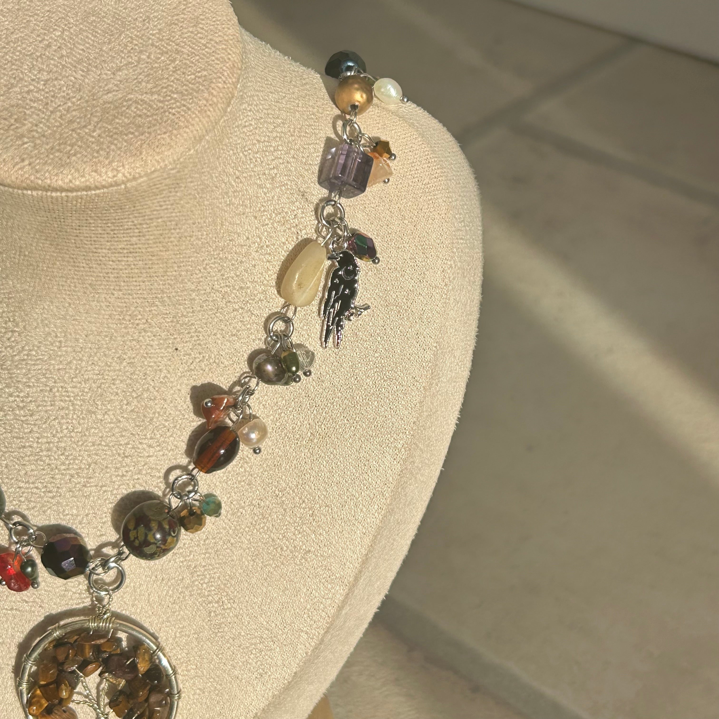 tree of life cluster necklace