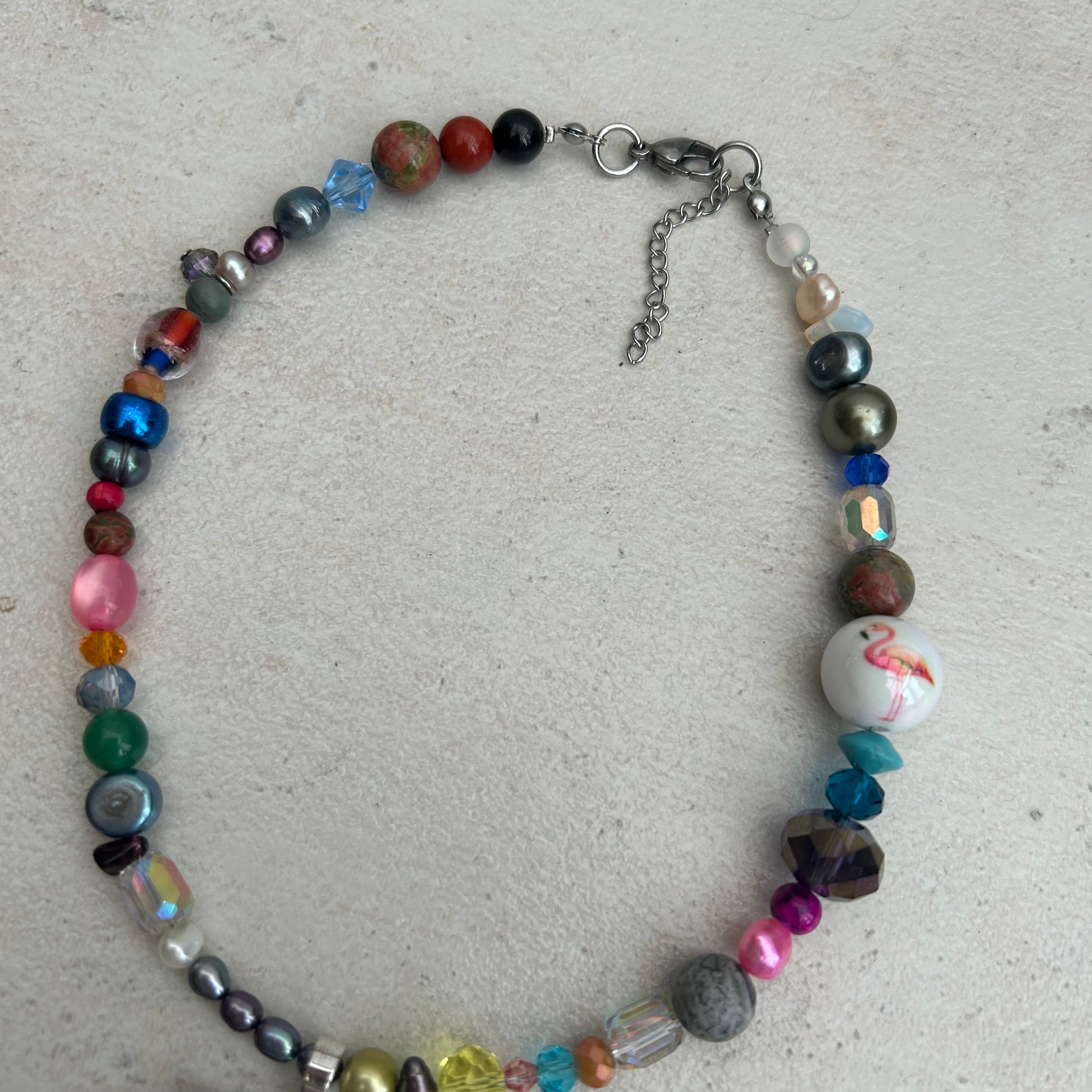 Marilyn monroe inspired beaded necklace