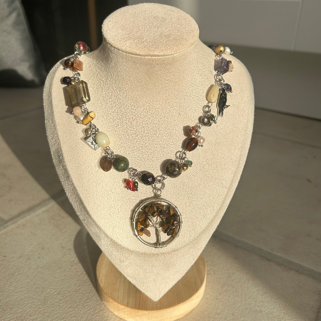 tree of life cluster necklace