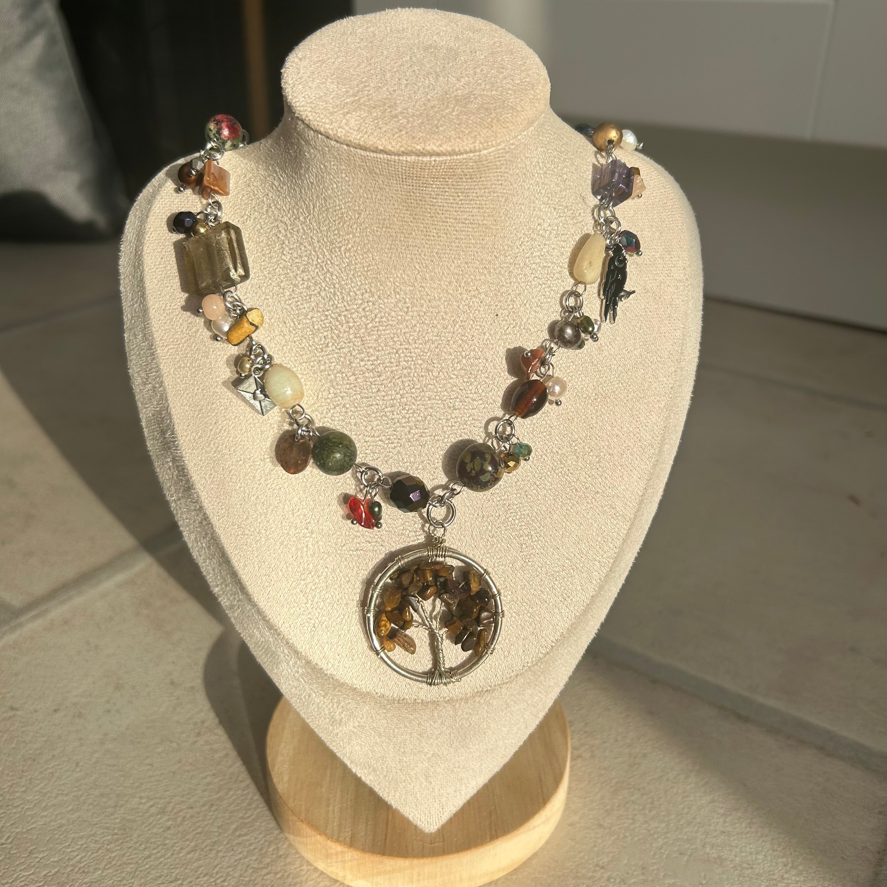 tree of life cluster necklace