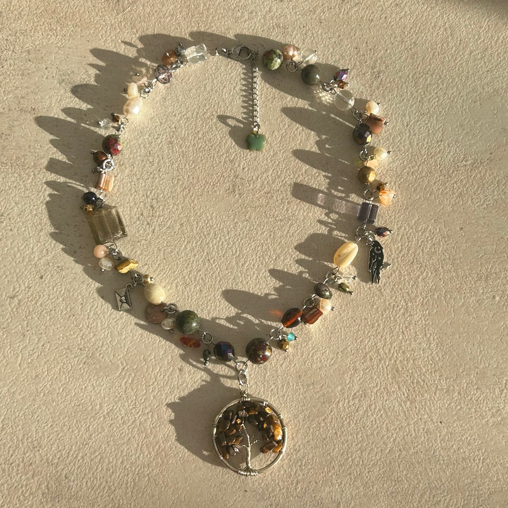 tree of life cluster necklace