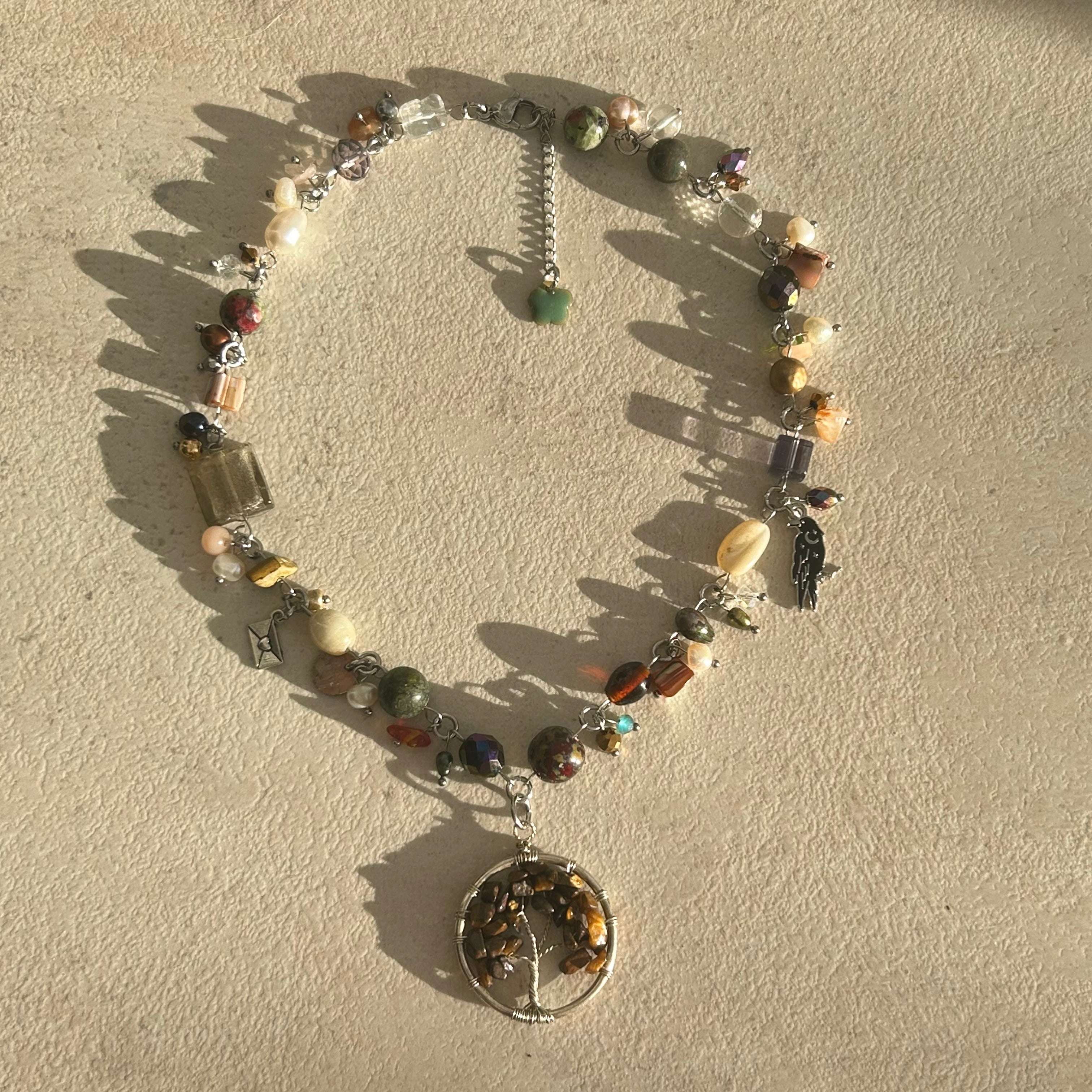 tree of life cluster necklace