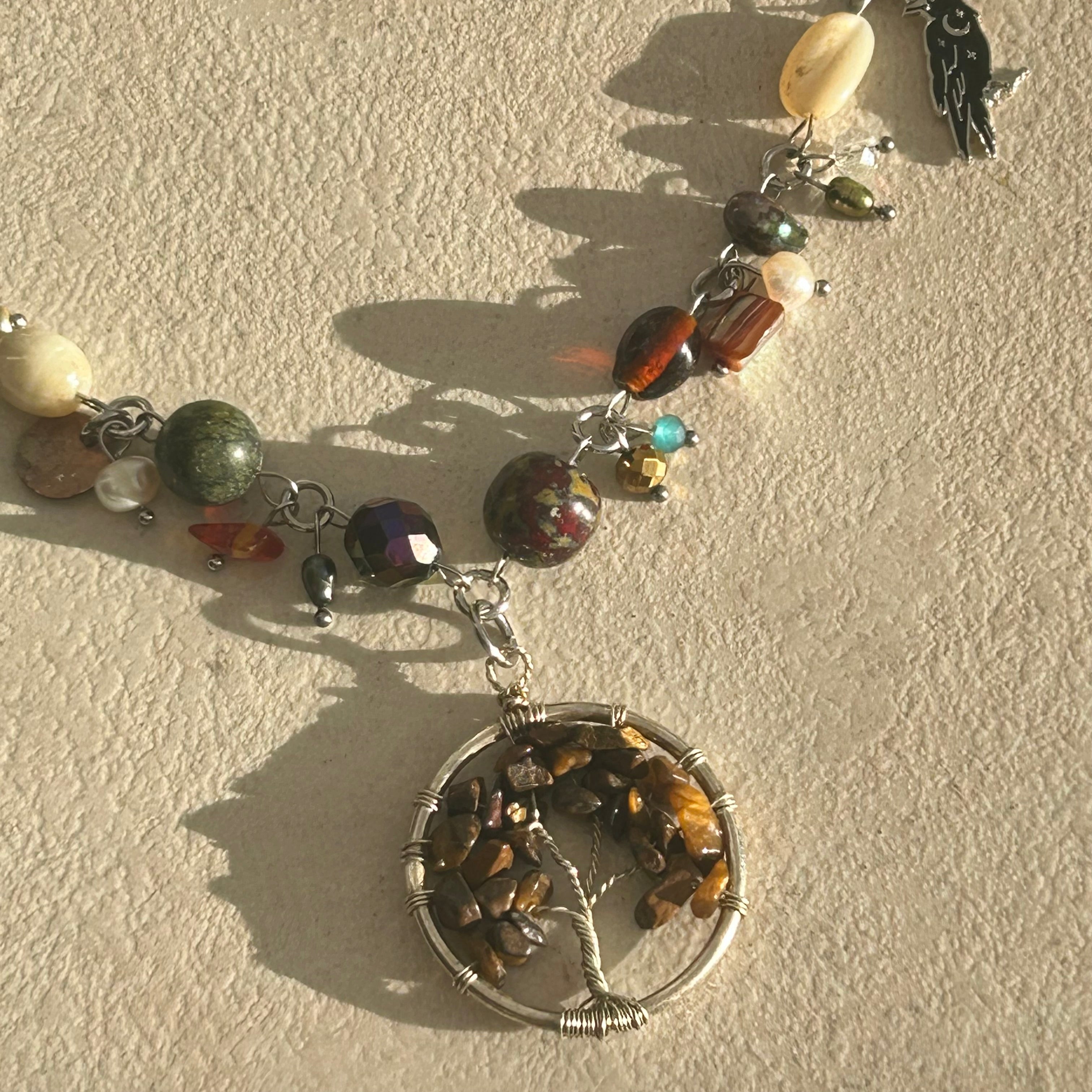 tree of life cluster necklace