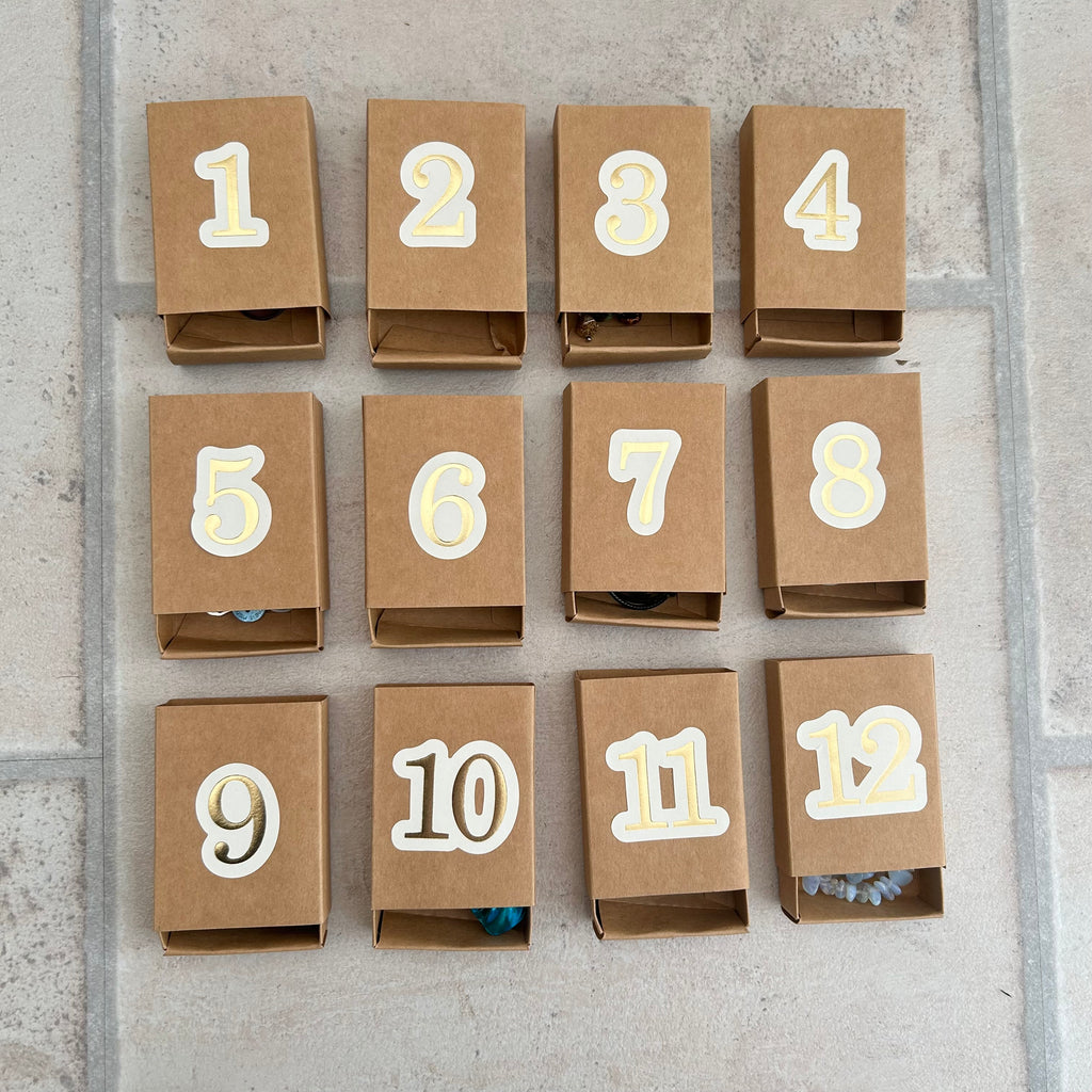 12 day advent calendar (silver tones)