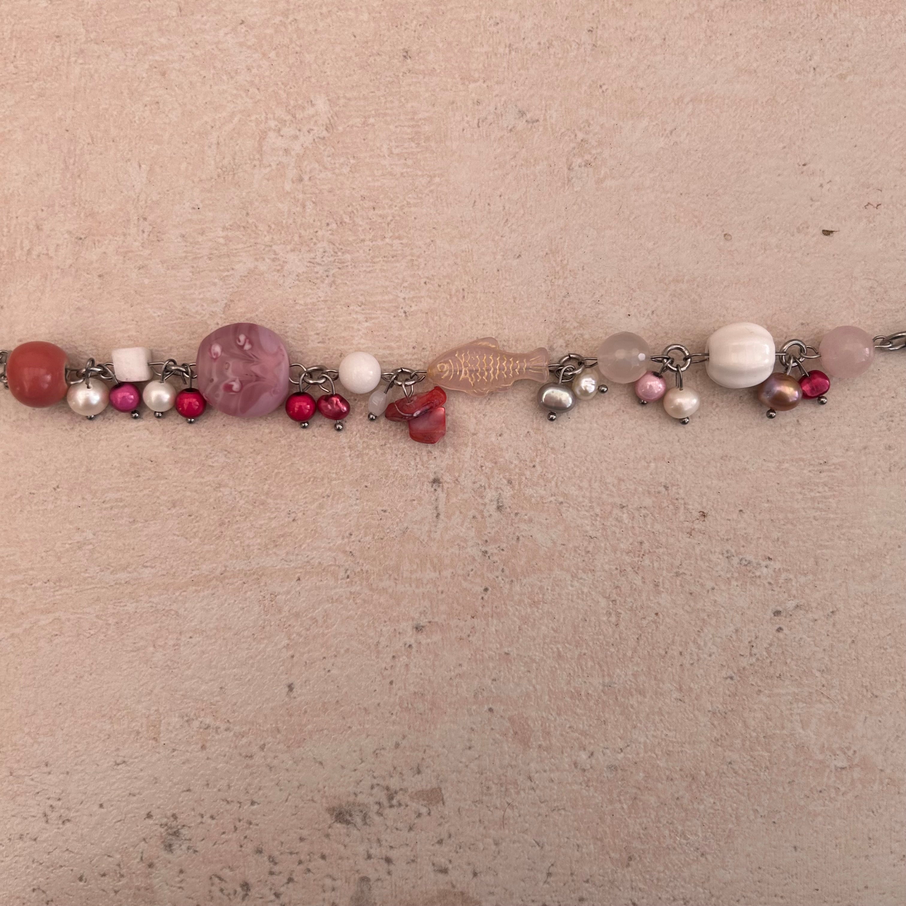 Pink salmon bracelet 2